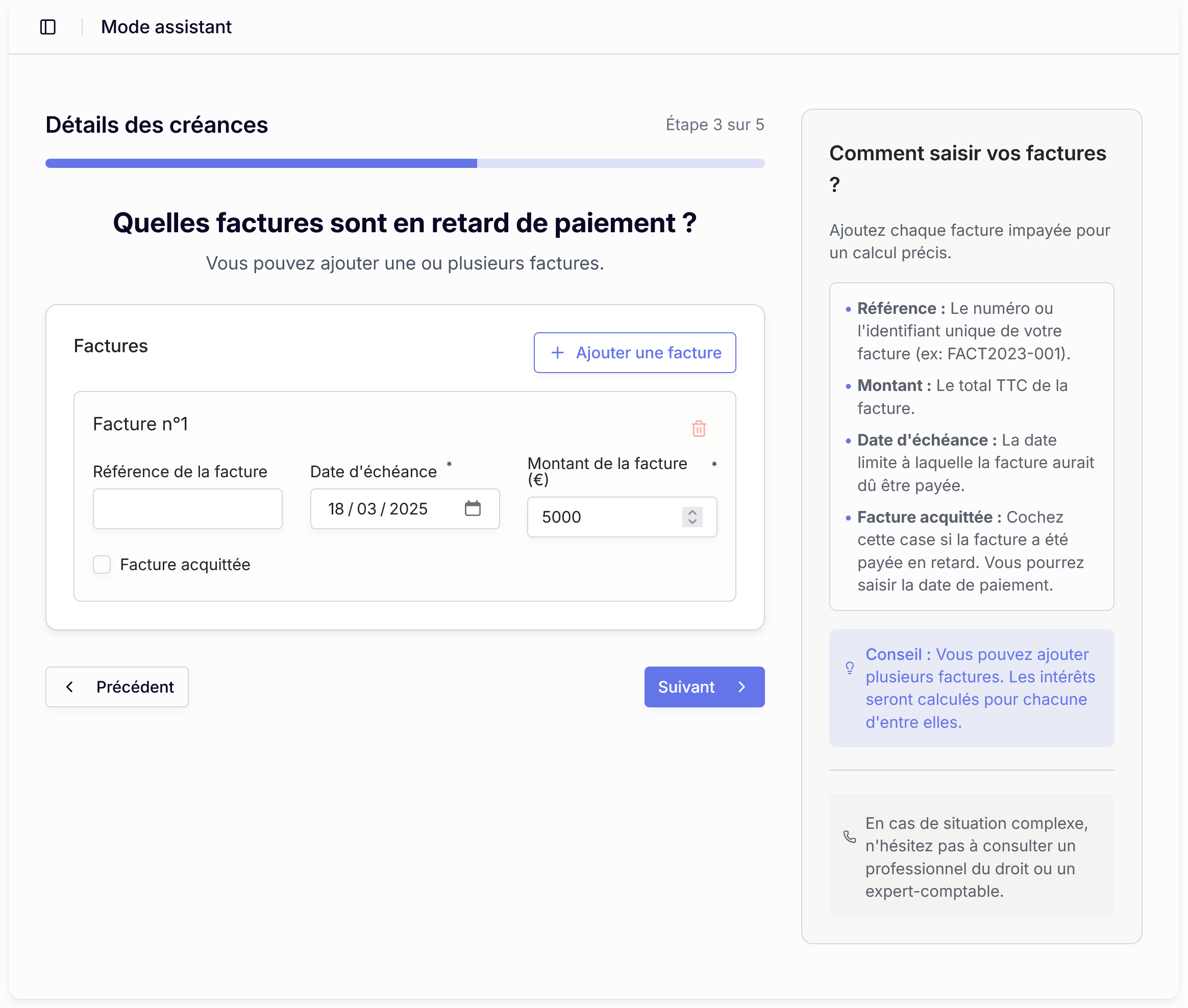 Analytics dashboard - Light Mode